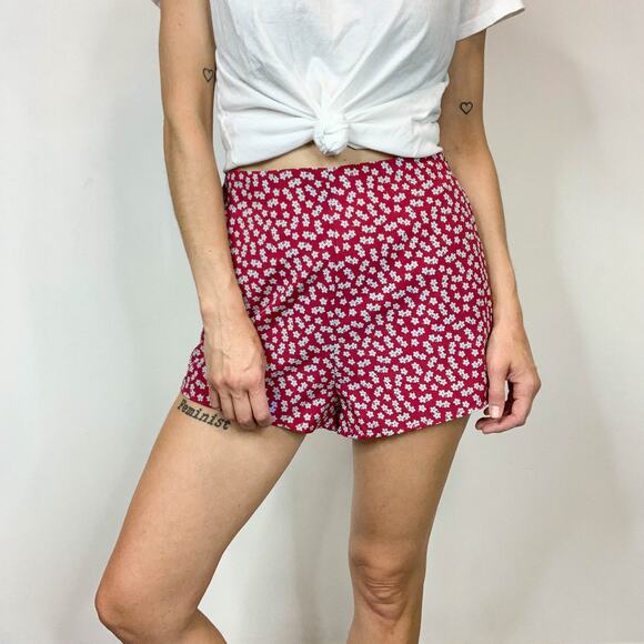 SUPERDOWN 90s floral high rise shorts y2k kidcore jamcore picniccore 2452 - Picture 10 of 11